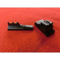 Blackpowder Rifle Fiber Optic Sight Set--Universal Aluminum