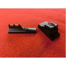 Blackpowder Rifle Fiber Optic Sight Set--Universal Aluminum